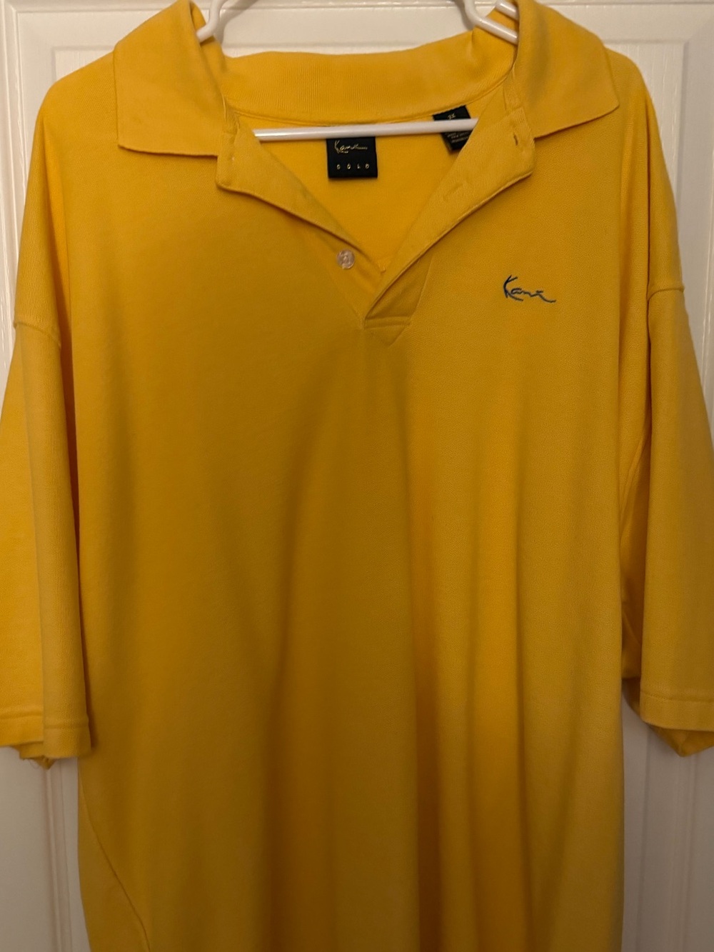 Men's Karl Kani Yellow Polo Shirt